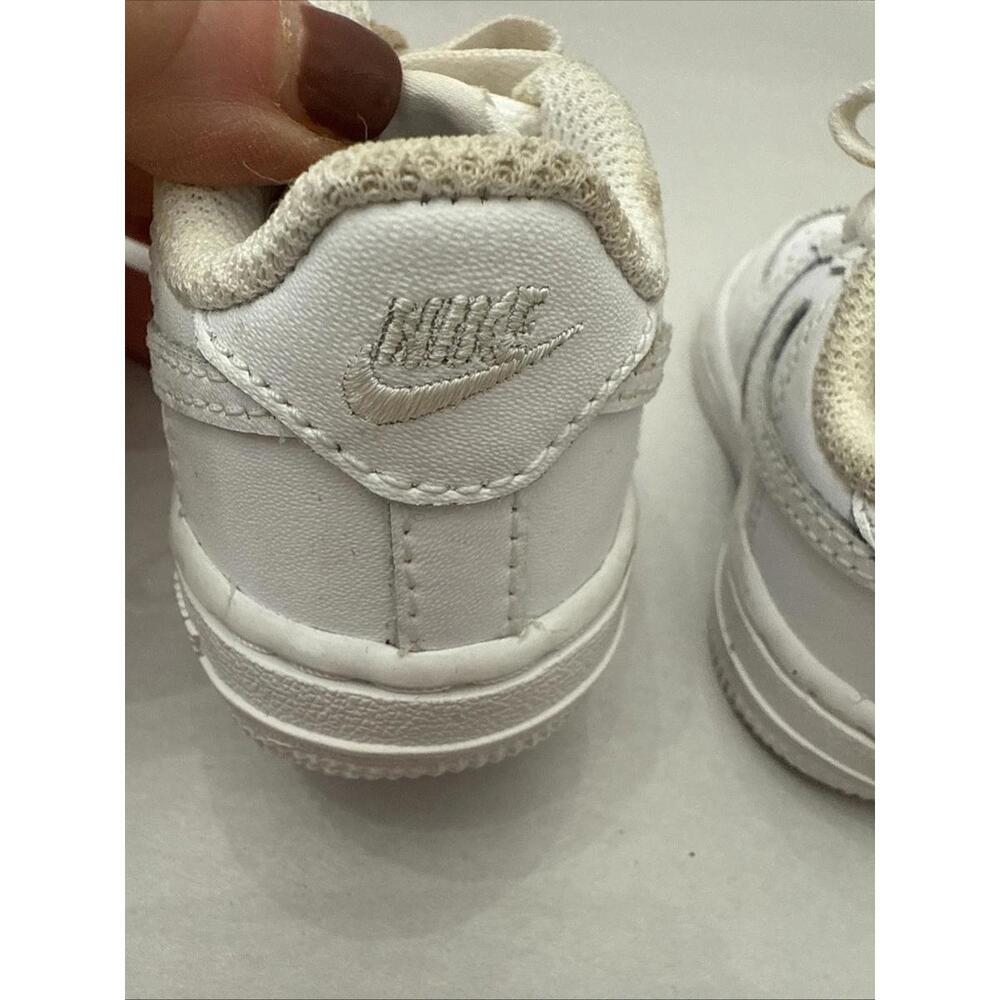 Nike Air Force 1 AF1 child Size 3C White Athletic Sneakers (DH2926-111) - Picture 5 of 8